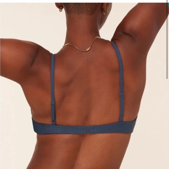 Andie Bonita Bikini Set Ribbed Bijou Blue size Small NWOT - Picture 11 of 11